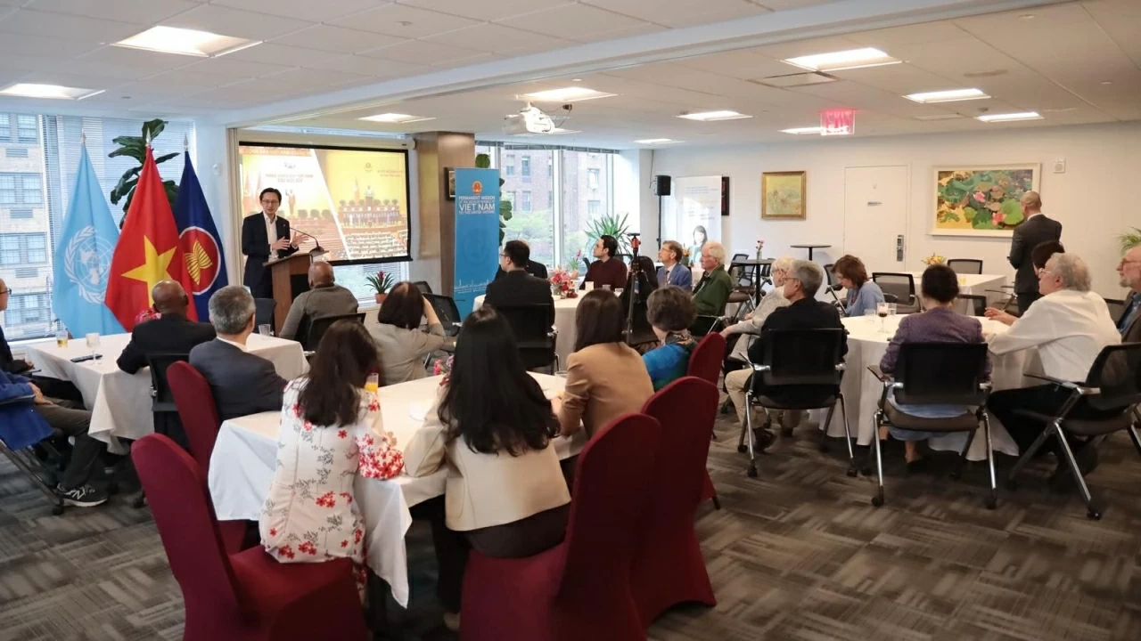 Vietnamese Ambassador at the UN shares information on the outcomes of the 14th Party Congress and the first Session of the 16th National Assembly
