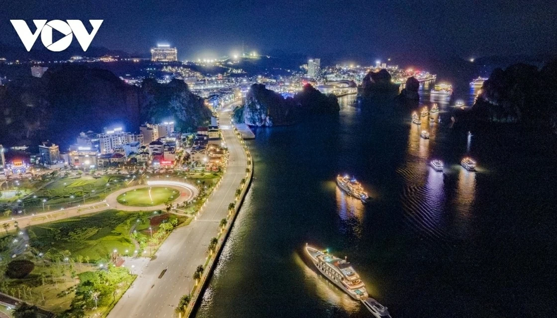 A dazzling visual spectacle lights up the sea