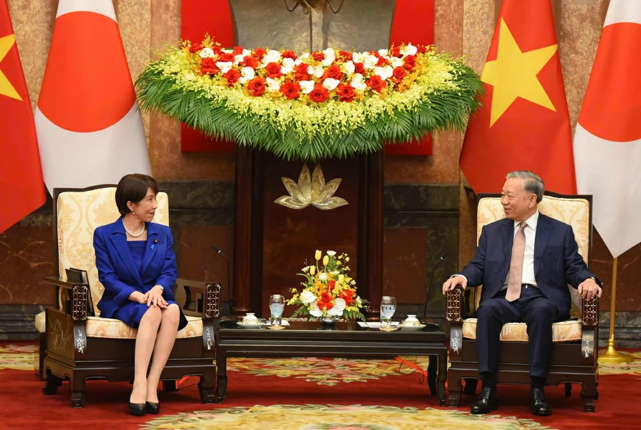 General Secretary, President To Lam welcomes Japanese Prime Minister Takaichi Sanae