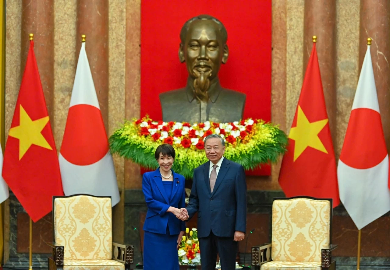General Secretary, President To Lam welcomes Japanese Prime Minister Takaichi Sanae