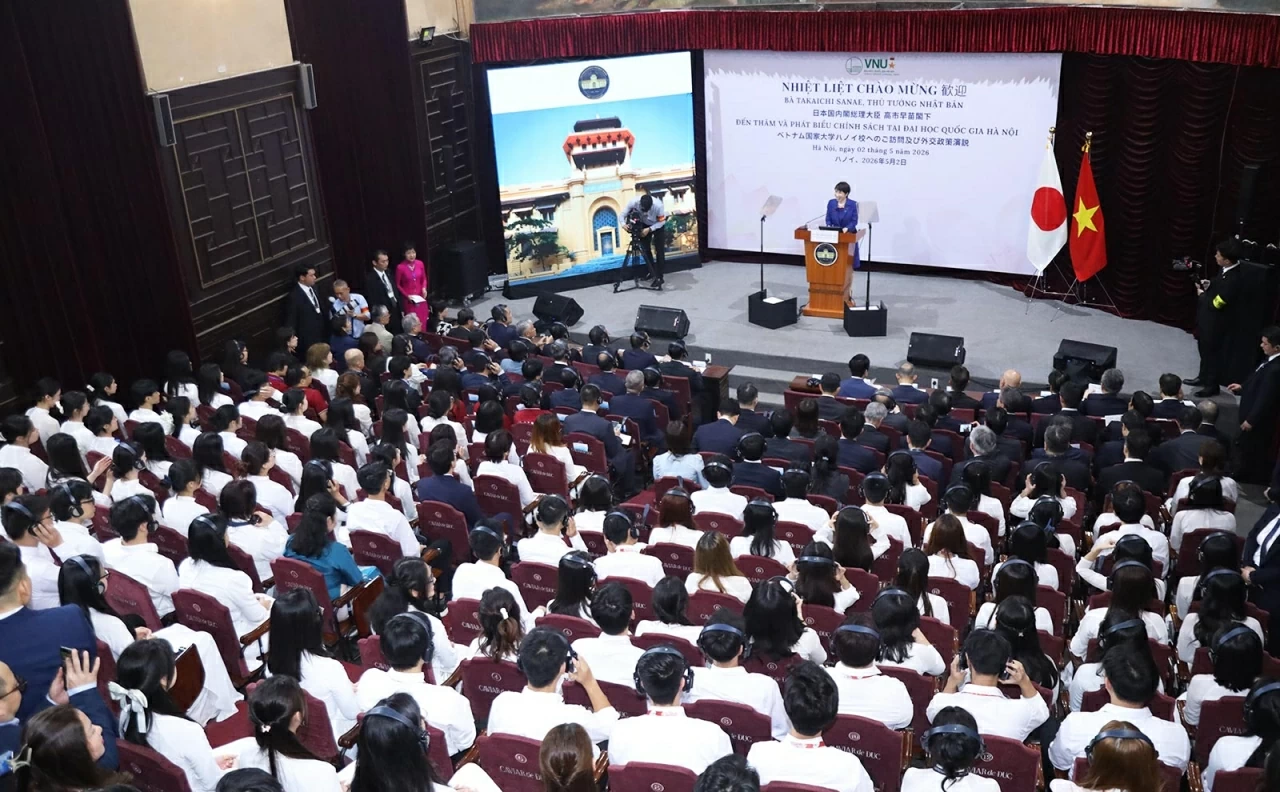PM Takaichi Sanae’s keynote speech at VNU: Vietnam–Japan expand cooperation in technology and human resource training