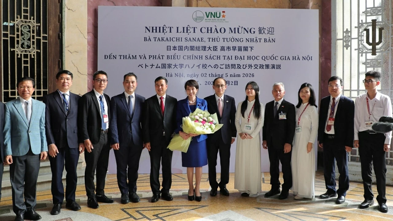 PM Takaichi Sanae’s keynote speech at VNU: Vietnam–Japan expand cooperation in technology and human resource training