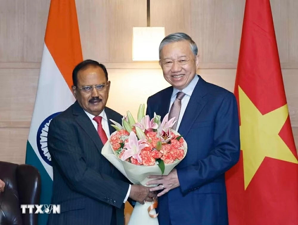 General Secretary, President To Lam receives India's National Security Advisor Ajit Doval in New Delhi