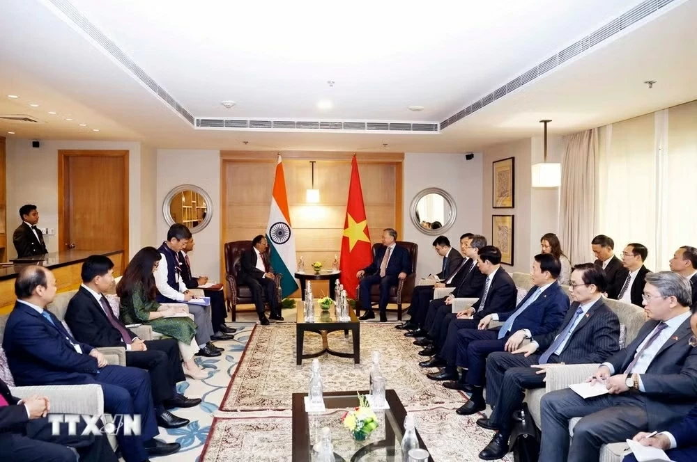 General Secretary, President To Lam receives India's National Security Advisor Ajit Doval in New Delhi