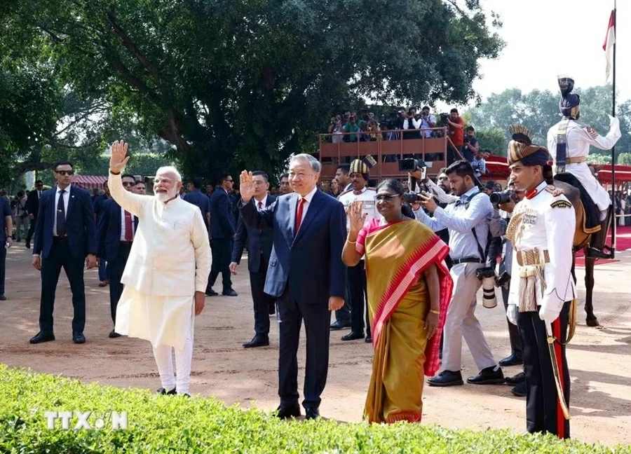 Welcome ceremony held for General Secretary, President To Lam on state visit to India Welcome ceremony held for General Secretary, President To Lam on state visit to India