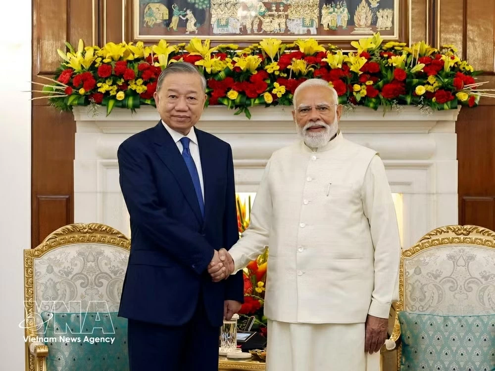 General Secretary, President To Lam holds talks with Indian Prime Minister Narendra Modi in New Delhi
