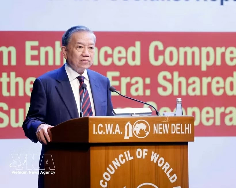 Vietnam, India share vision, strategic convergence, substantive cooperation: General Secretary, President To Lam at ICWA Vietnam, India share vision, strategic convergence, substantive cooperation: General Secretary, President To Lam at ICWA