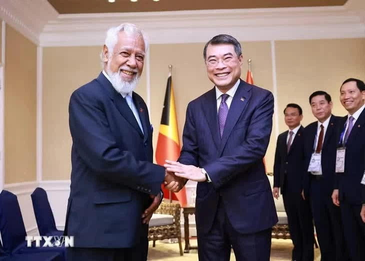 Prime Minister Le Minh Hung holds bilateral meetings during the 48th ASEAN Summit in Cebu