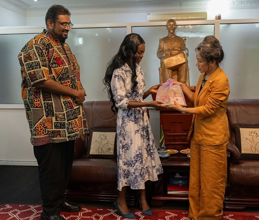 Ambassador Vu Thanh Huyen welcomes Miss World Tanzania 2026 ahead of Miss World Finals in Vietnam