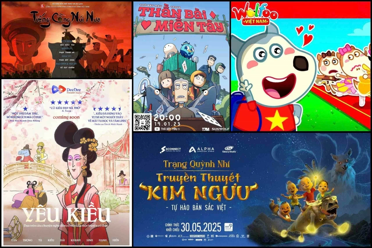 Một số phim hoạt hình nổi tiếng của Việt Nam. (Ảnh: Lê Thảo)