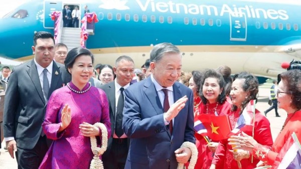General Secretary, President To Lam and spouse begin official visit to Thailand