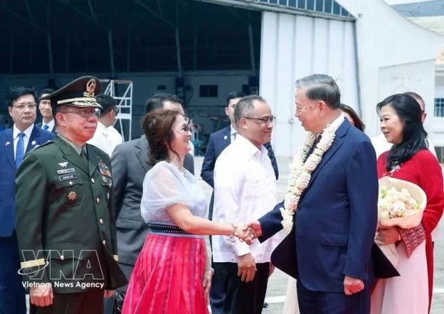 General Secretary and President To Lam arrives in Manila for state visit to Philippines