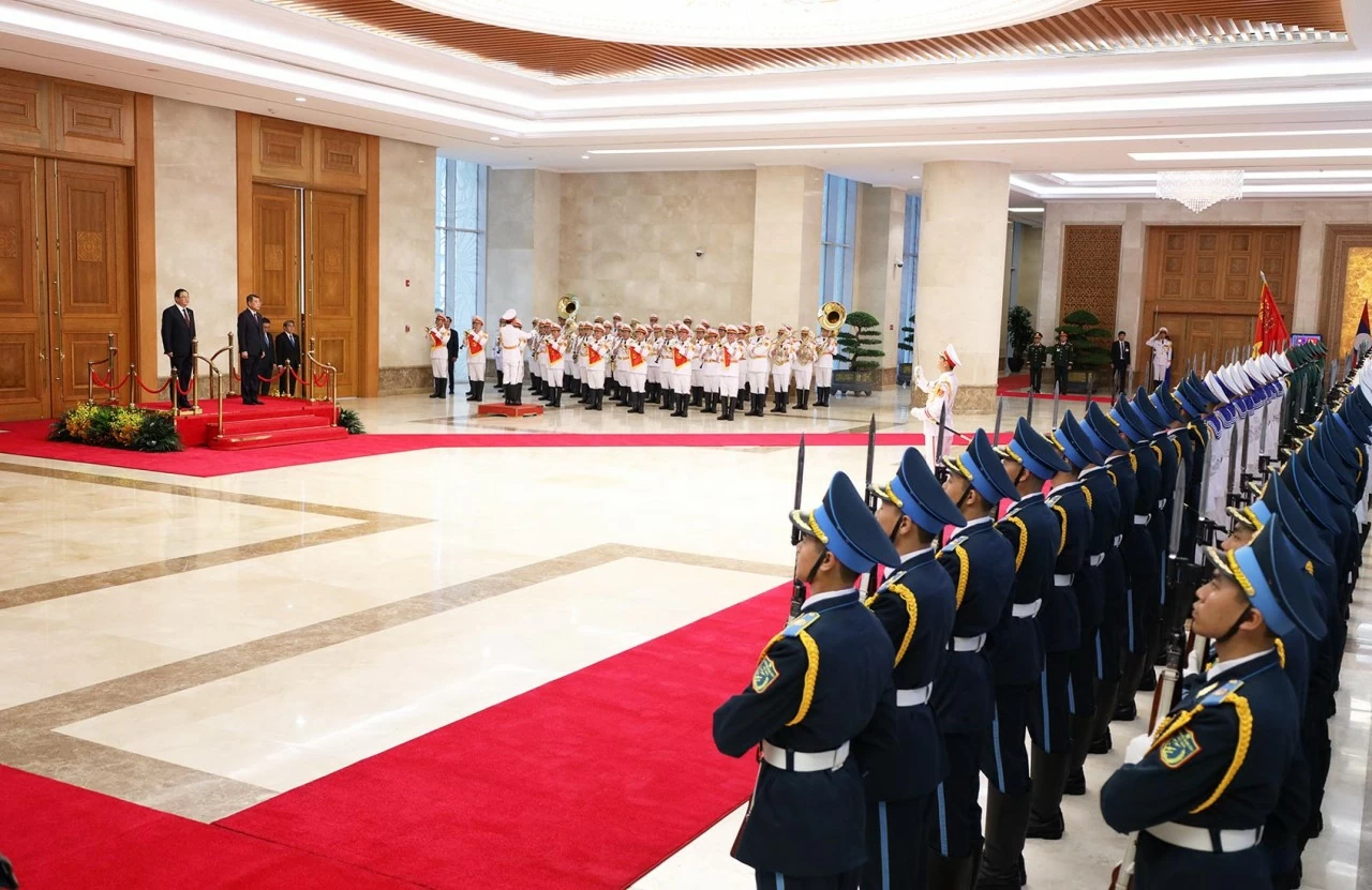 Welcome ceremony held for Lao Prime Minister Sonexay Siphandone in Hanoi Welcome ceremony held for Lao Prime Minister Sonexay Siphandone in Hanoi
