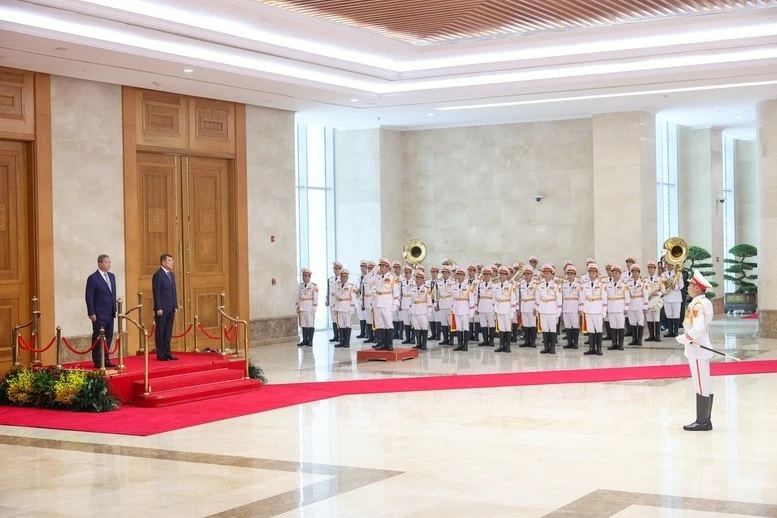 Welcome ceremony held for Cambodian Prime Minister Hun Manet in Hanoi Welcome ceremony held for Cambodian Prime Minister Hun Manet in Hanoi
