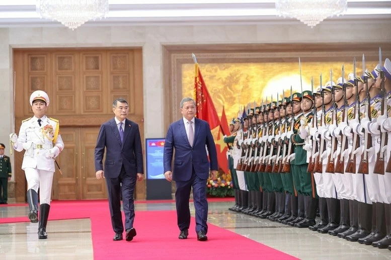 Welcome ceremony held for Cambodian Prime Minister Hun Manet in Hanoi Welcome ceremony held for Cambodian Prime Minister Hun Manet in Hanoi