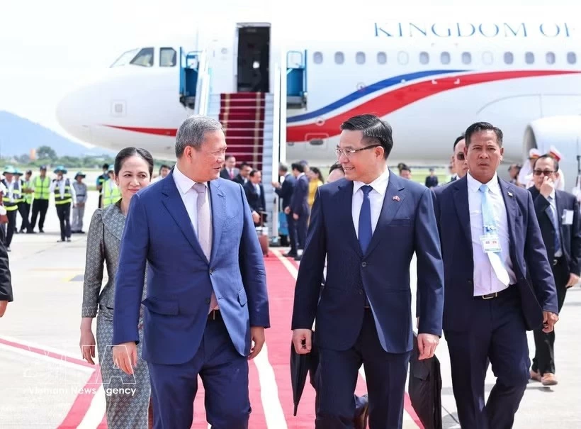 Cambodian Prime Minister arrives in Hanoi for official visit, ASEAN Future Forum 2026 Cambodian Prime Minister arrives in Hanoi for official visit, ASEAN Future Forum 2026