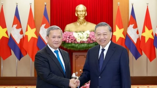 General Secretary, President To Lam received Cambodian Prime Minister Hun Manet