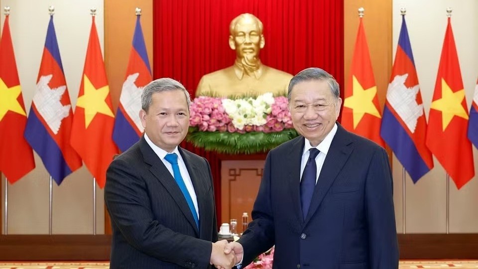 General Secretary, President To Lam received Cambodian Prime Minister Hun Manet