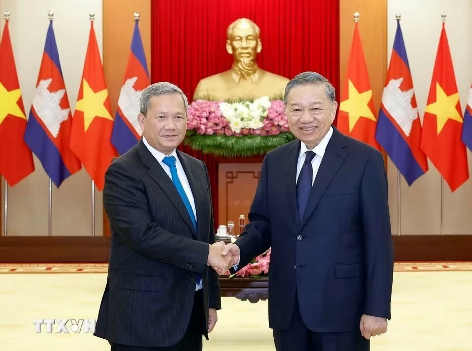 General Secretary, President To Lam received Cambodian Prime Minister Hun Manet