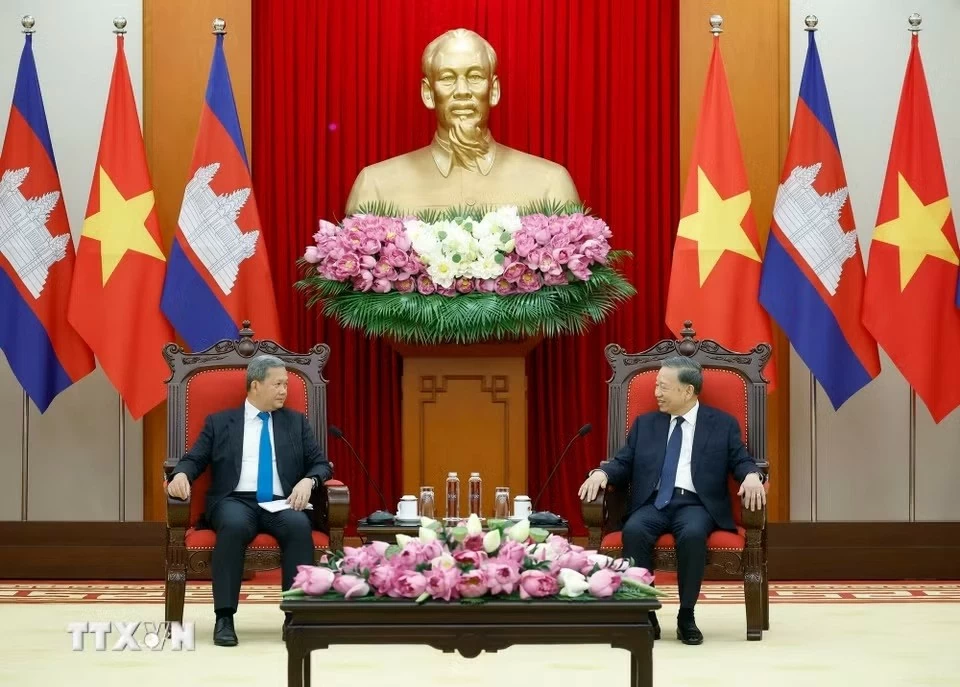 General Secretary, President To Lam received Cambodian Prime Minister Hun Manet