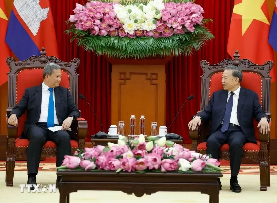 General Secretary, President To Lam received Cambodian Prime Minister Hun Manet