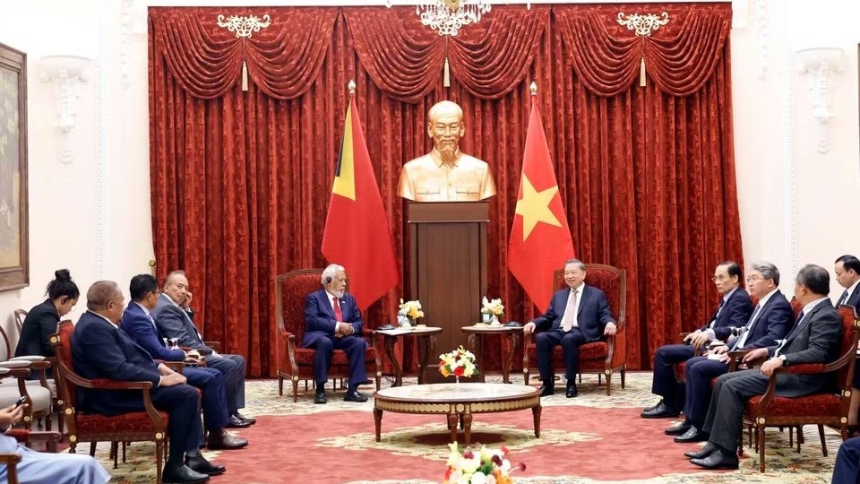 General Secretary, President To Lam receives Timor-Leste Prime Minister Kay Rala Xanana Gusmao
