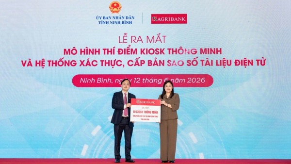 Agribank accompanies Ninh Binh in implementing Smart Kiosk Model: A 'Boost' for digital transformation in public administration