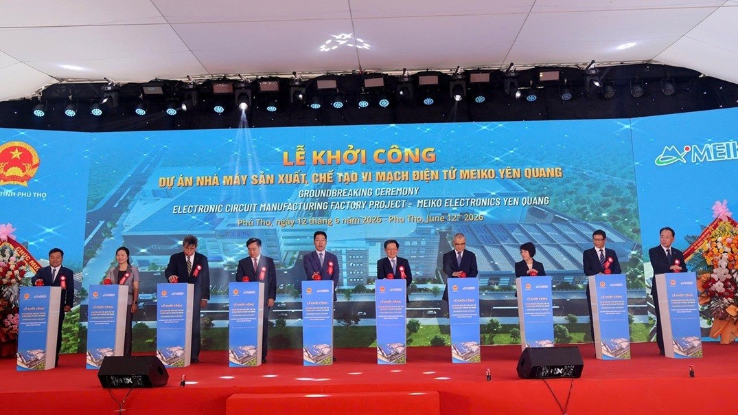 Phu Tho holds groundbreaking ceremony for Meiko Yen Quang Electronic Chip Manufacturing Plant