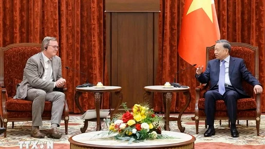 General Secretary, President To Lam receives German Bundestag Vice President Bodo Ramelow