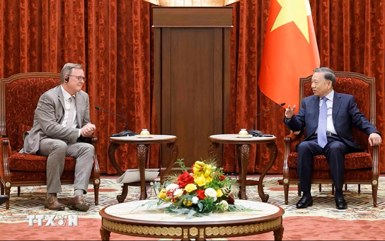General Secretary, President To Lam receives German Bundestag Vice President Bodo Ramelow