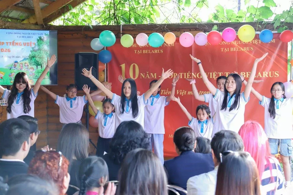 Vietnamese Community in Belarus launches Vietnamese Language Summer Camp 2026, celebrates 10th anniversary of Vietnamese Class Vietnamese Community in Belarus launches Vietnamese Language Summer Camp 2026, celebrates 10th anniversary of Vietnamese Class