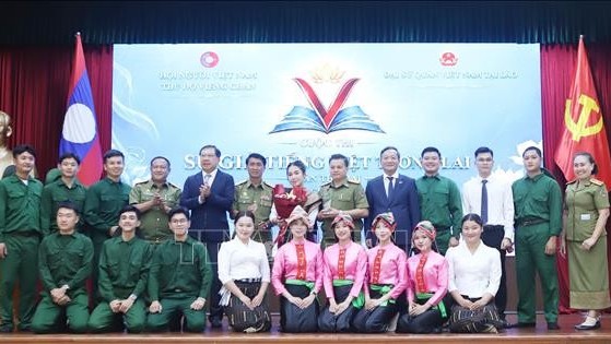 Vibrant second contest Future Vietnamese Language Ambassador in Laos