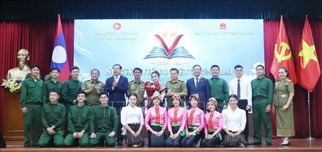 Vibrant second contest Future Vietnamese Language Ambassador in Laos
