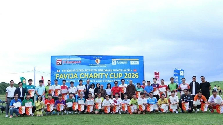 Vietnamese Charity Football Tournament raises funds for pagoda construction in Japan