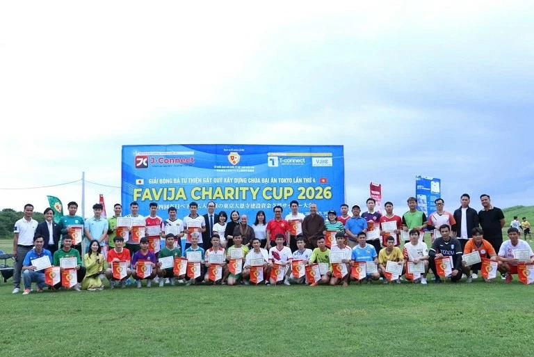 Vietnamese Charity Football Tournament raises funds for pagoda construction in Japan
