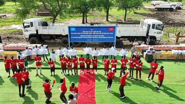 Vietnamese Engineering Unit No. 4 contributes to peace through practical actions in Abyei