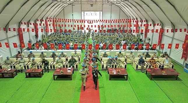 Vietnamese blue beret soldiers awarded United Nations Peacekeeping Medal Vietnamese blue beret soldiers awarded United Nations Peacekeeping Medal