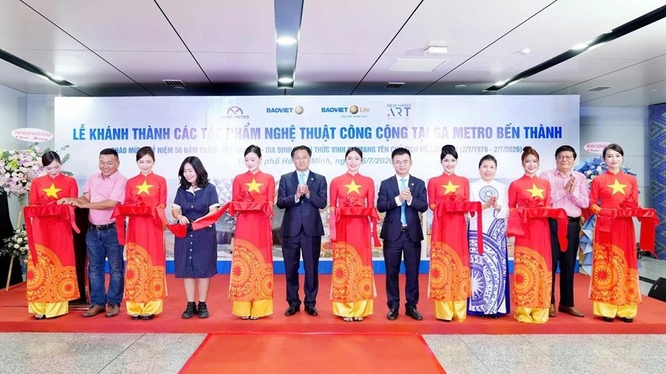 Inauguration of public art space at Ben Thanh Metro Station