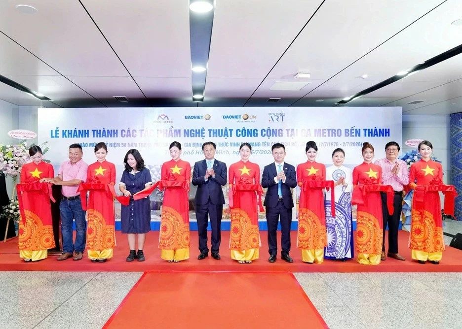 Inauguration of public art space at Ben Thanh Metro Station