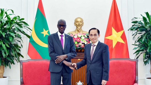 Foreign Minister Le Hoai Trung welcomes Mauritanian Minister Moctar Al Housseynou Lam
