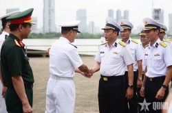 Vietnamese Naval Vessel arrives at Xinzhou Naval Port for friendship visit to China