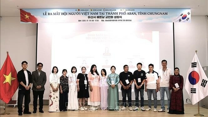 Launch of the Vietnamese Association in Asan, strengthening community bonds in the Republic of Korea