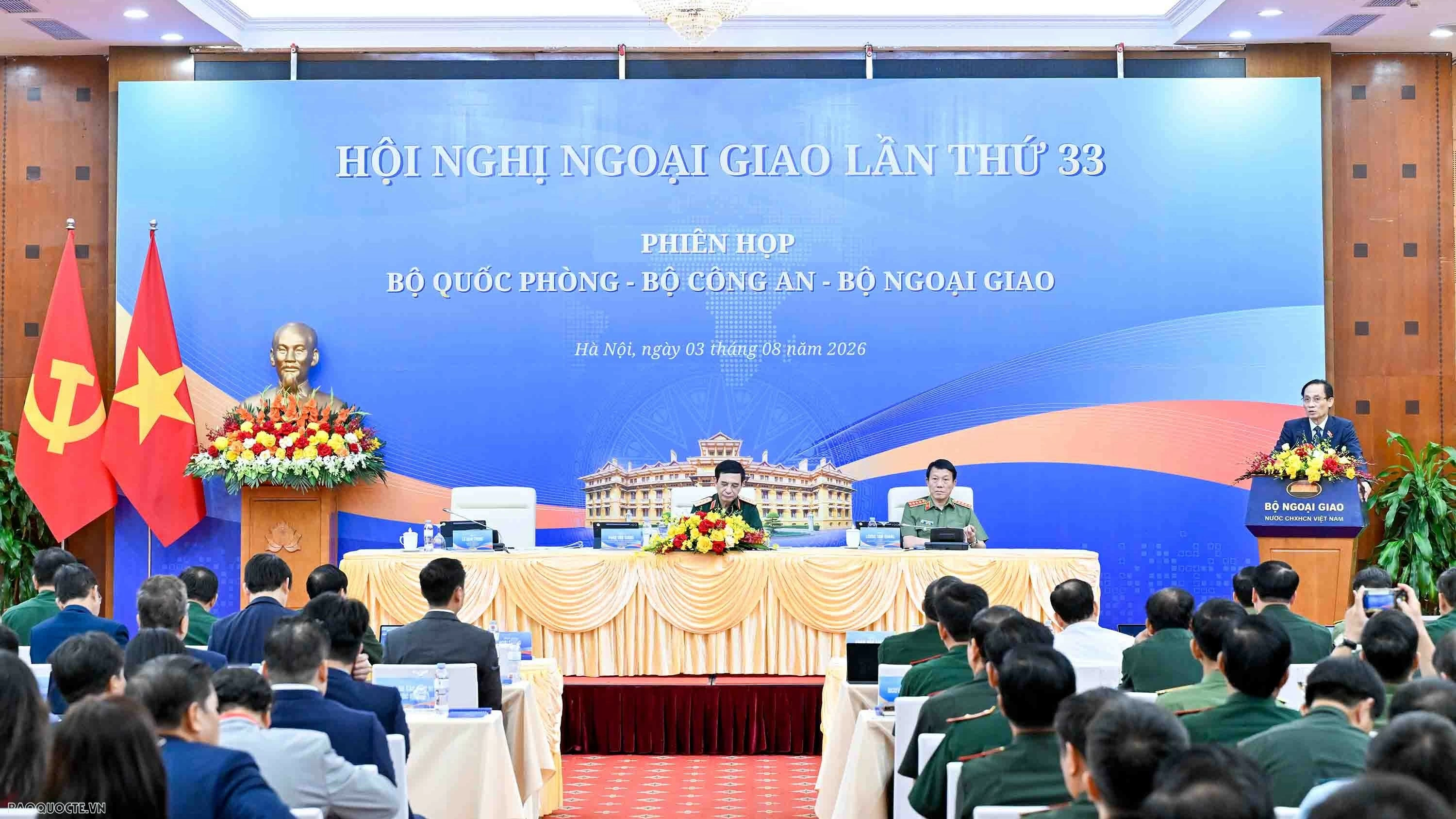 33rd Diplomatic Conference: Ministries of National Defence, Public Security, and Foreign Affairs hold joint meeting