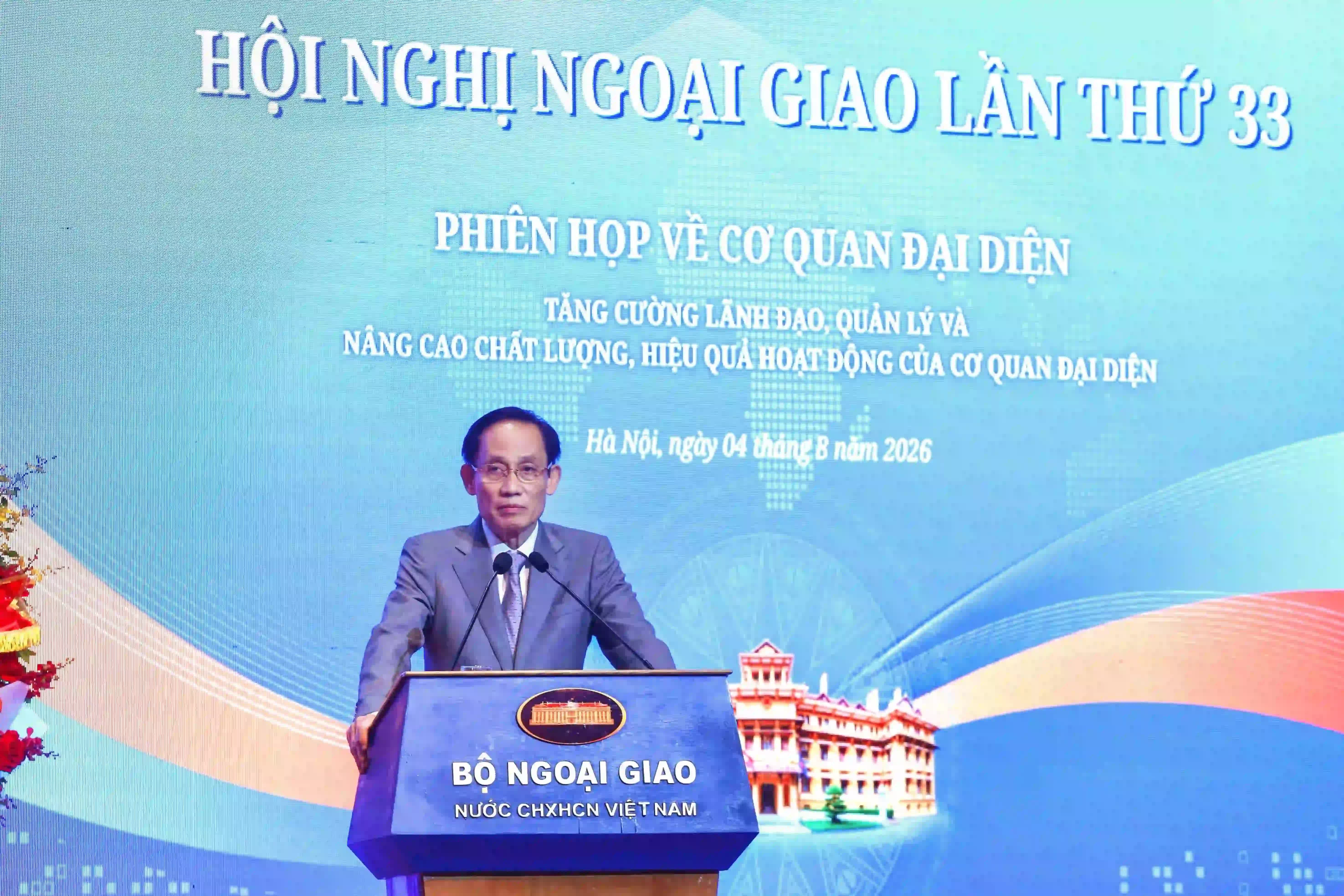 33rd Diplomatic Conference: Vietnamese Missions abroad as 'strategic sensors' and reliable 'outposts' on the diplomatic front in the new era
