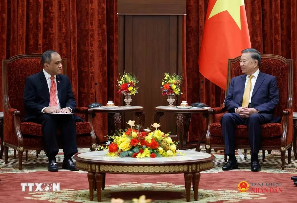 General Secretary, President To Lam receives ASEAN Ambassadors and Chargé d'Affaires on courtesy call