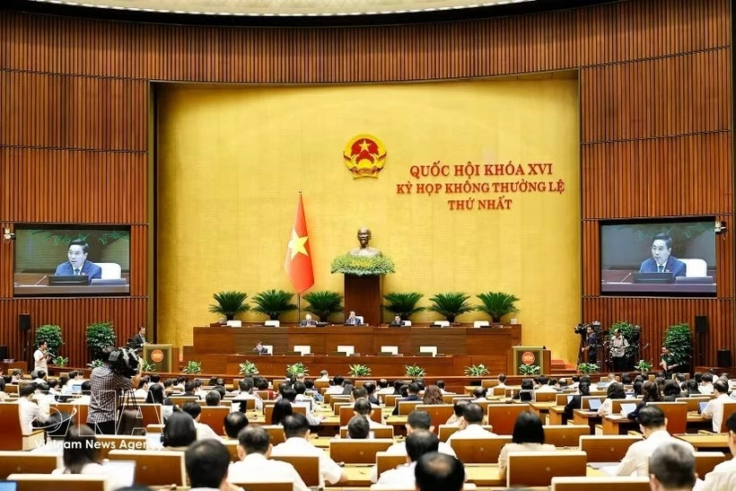 16th National Assembly's first extraordinary session: NA deputies discuss bill on protection for Vietnamese overseas workers