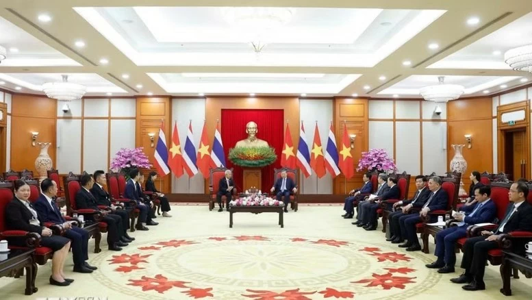 General Secretary, President To Lam welcomes Thai National Assembly President and House Speaker Sophon Zaram General Secretary, President To Lam welcomes Thai National Assembly President and House Speaker Sophon Zaram