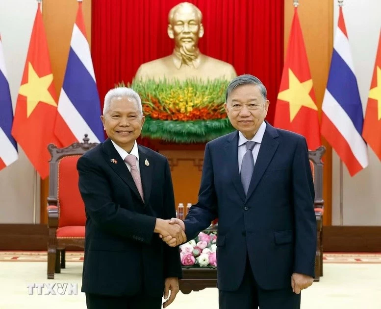 General Secretary, President To Lam welcomes Thai National Assembly President and House Speaker Sophon Zaram General Secretary, President To Lam welcomes Thai National Assembly President and House Speaker Sophon Zaram