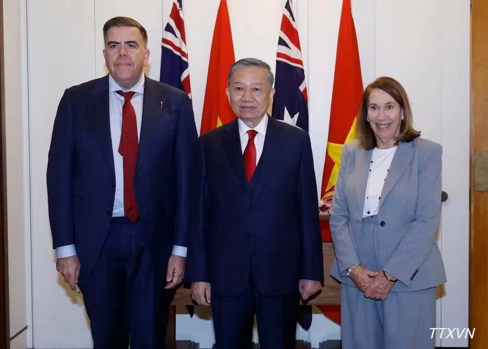 Party General Secretary, President To Lam meets with Australian Senate President, House Speaker
