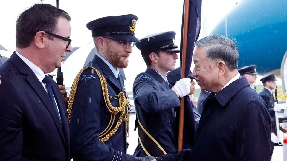 Party General Secretary, President To Lam arrives in Auckland, beginning state visit to New Zealand